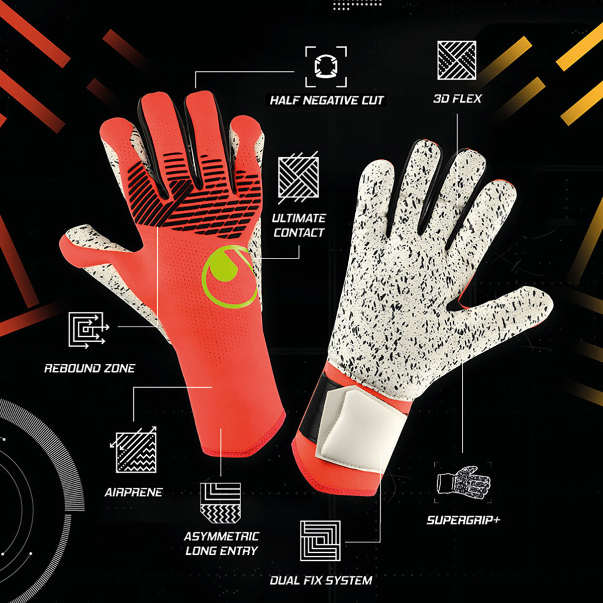 Guanti da portiere Fangmaschine Supergrip + HN