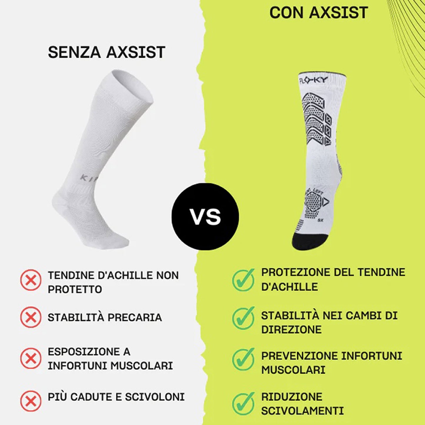 Calze FLOKY AXSIST 2.0