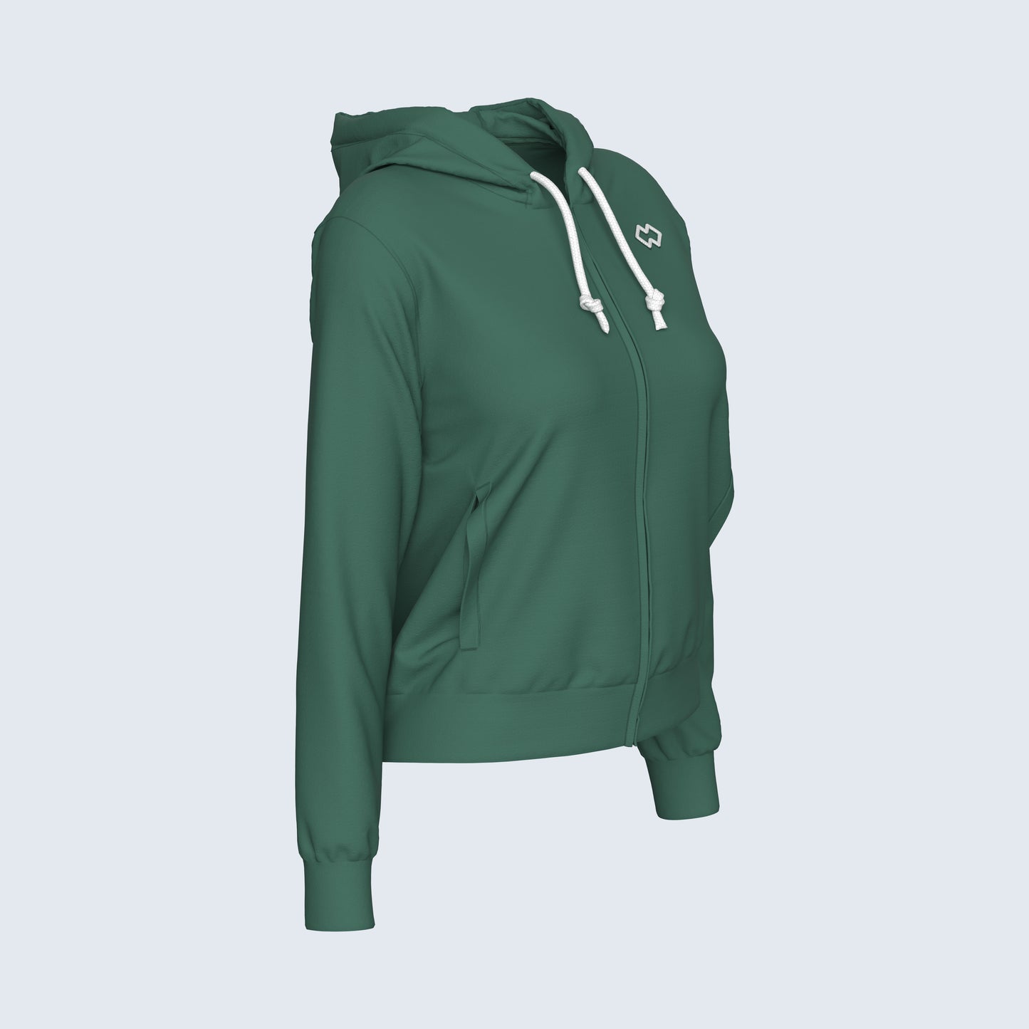 ESSENTIAL SS26 HOODY ZIP 010 WOMAN JR