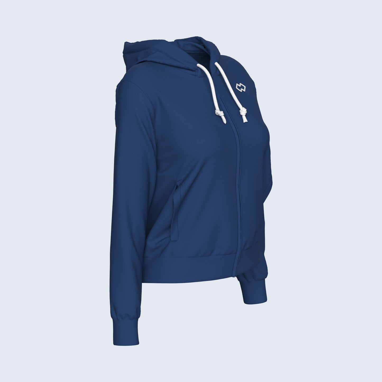 ESSENTIAL SS26 HOODY ZIP 010 WOMAN JR
