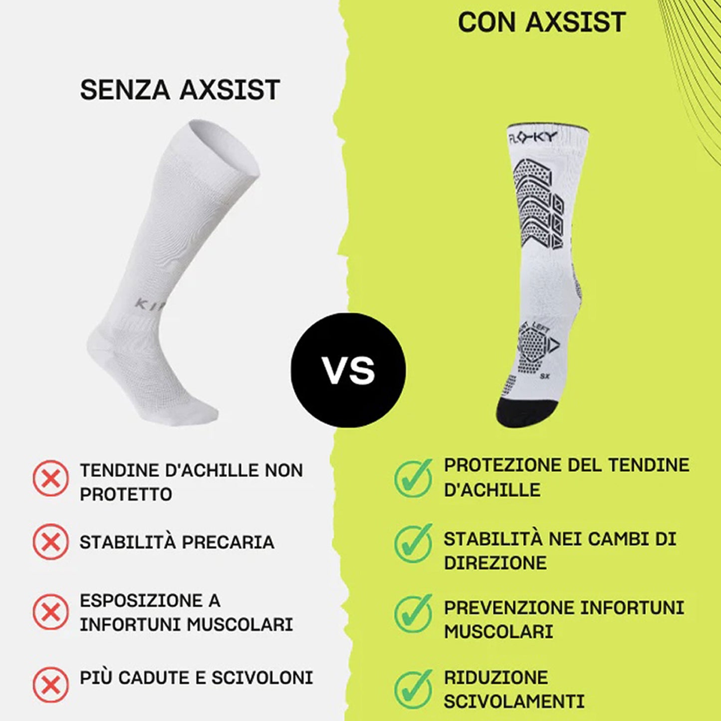 Calze FLOKY AXSIST 2.0