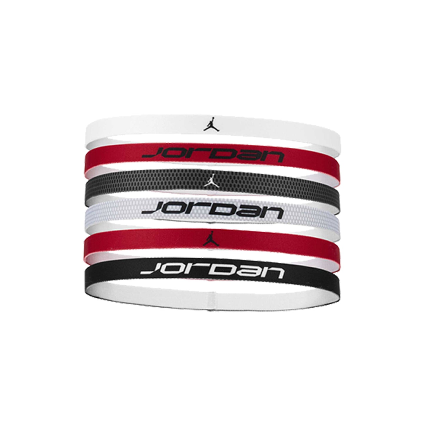 NIKE JORDAN Fascia per capelli ELASTIC SPORT HEADBANDS 6 PK