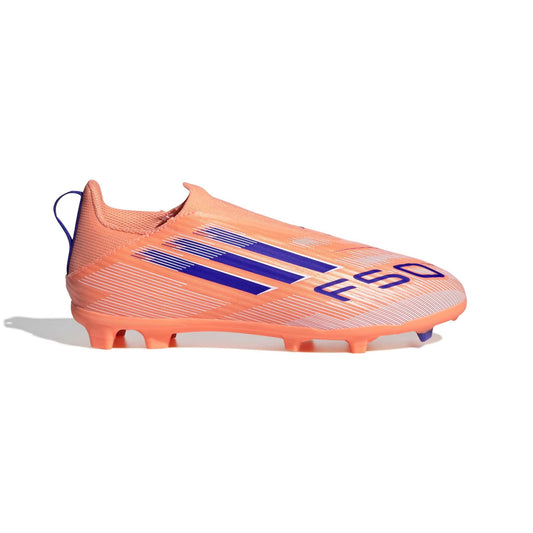 Scarpe da calcio F50 League Laceless Firm/Multi-Ground Junior