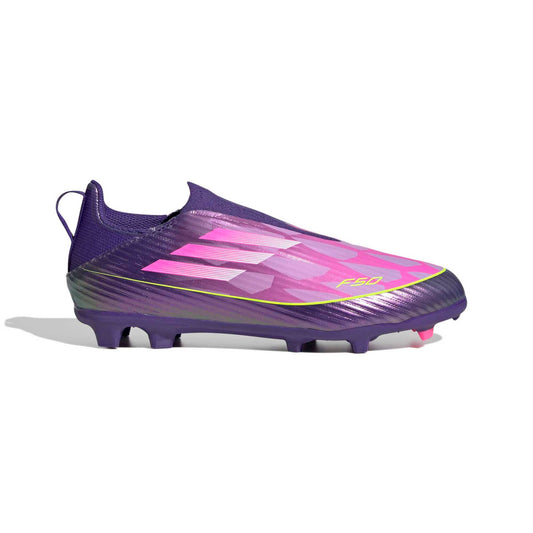 Scarpe da calcio F50 League Laceless Firm/Multi-Ground Yamal Junior