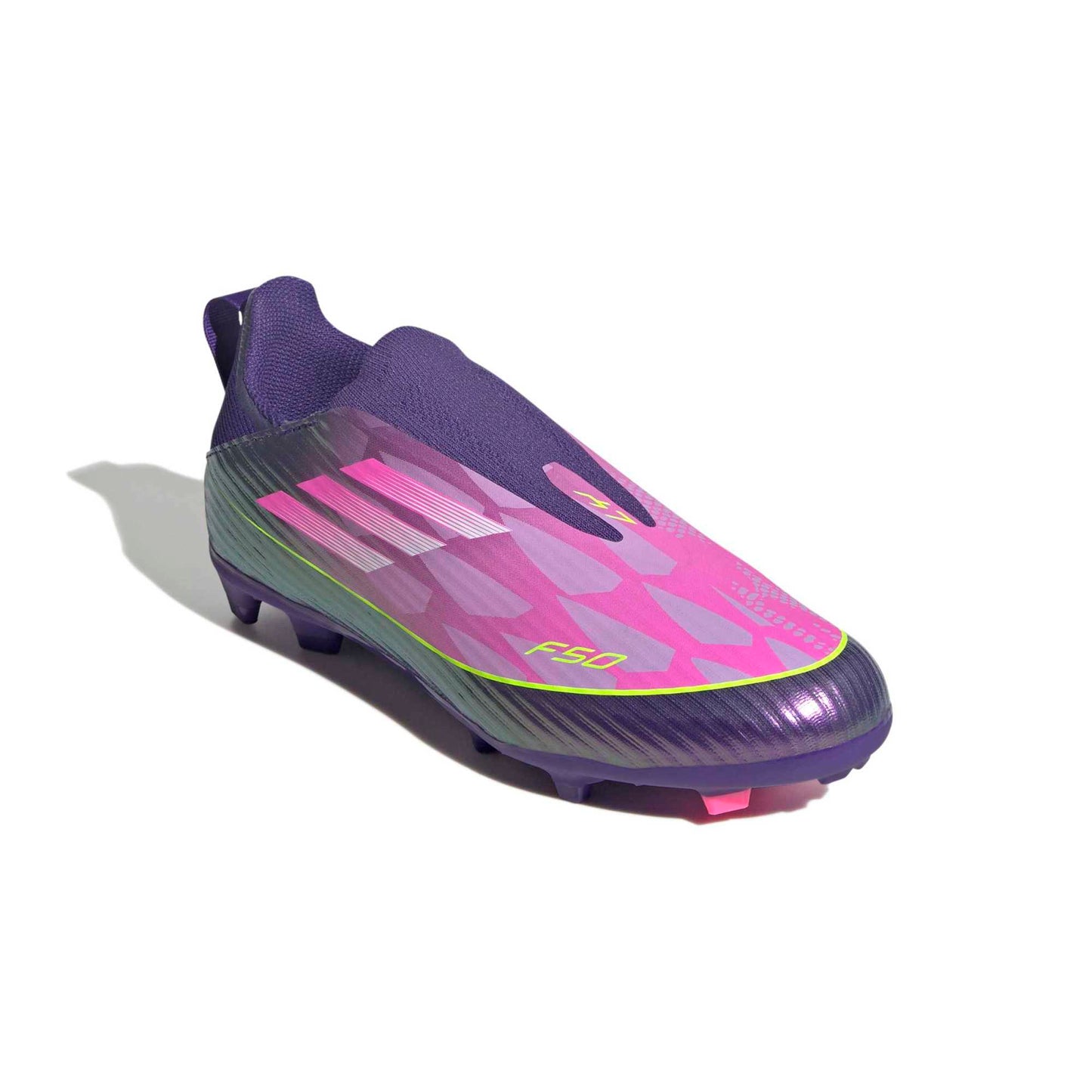 Scarpe da calcio F50 League Laceless Firm/Multi-Ground Yamal Junior