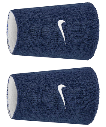 NIKE Polsino SWOOSH CLASSIC DOUBLEWIDE WRISTBANDS 2PK