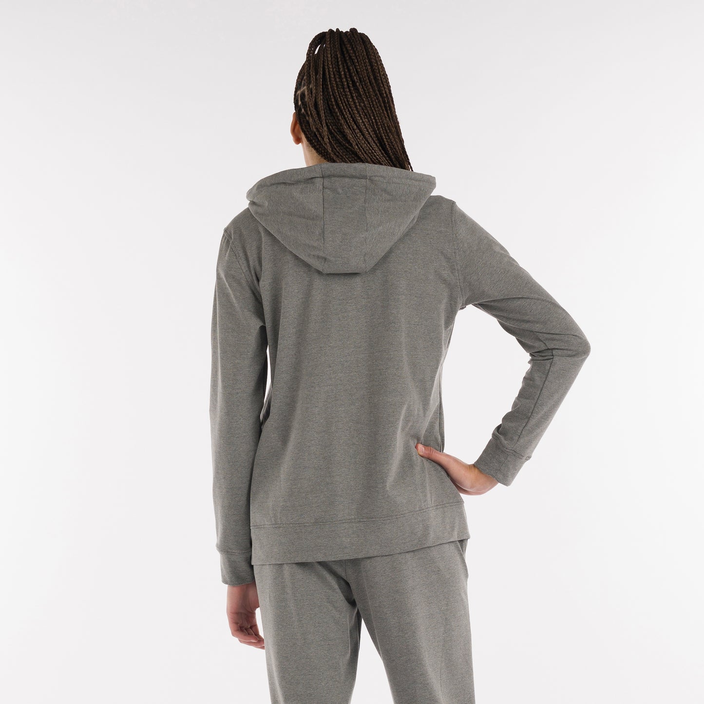 ESSENTIAL FW25/26 HOODY ZIP 01 WOMAN JR