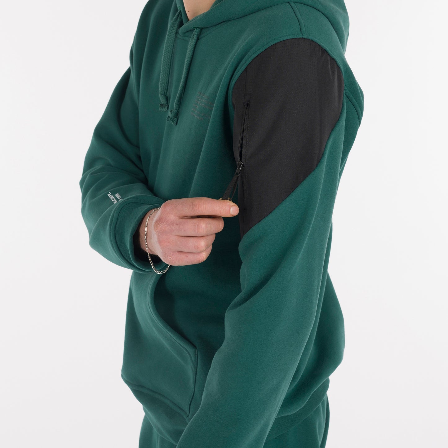 NO LOGO FW25/26 HOODY FLEECE ZIP 28 MAN JR