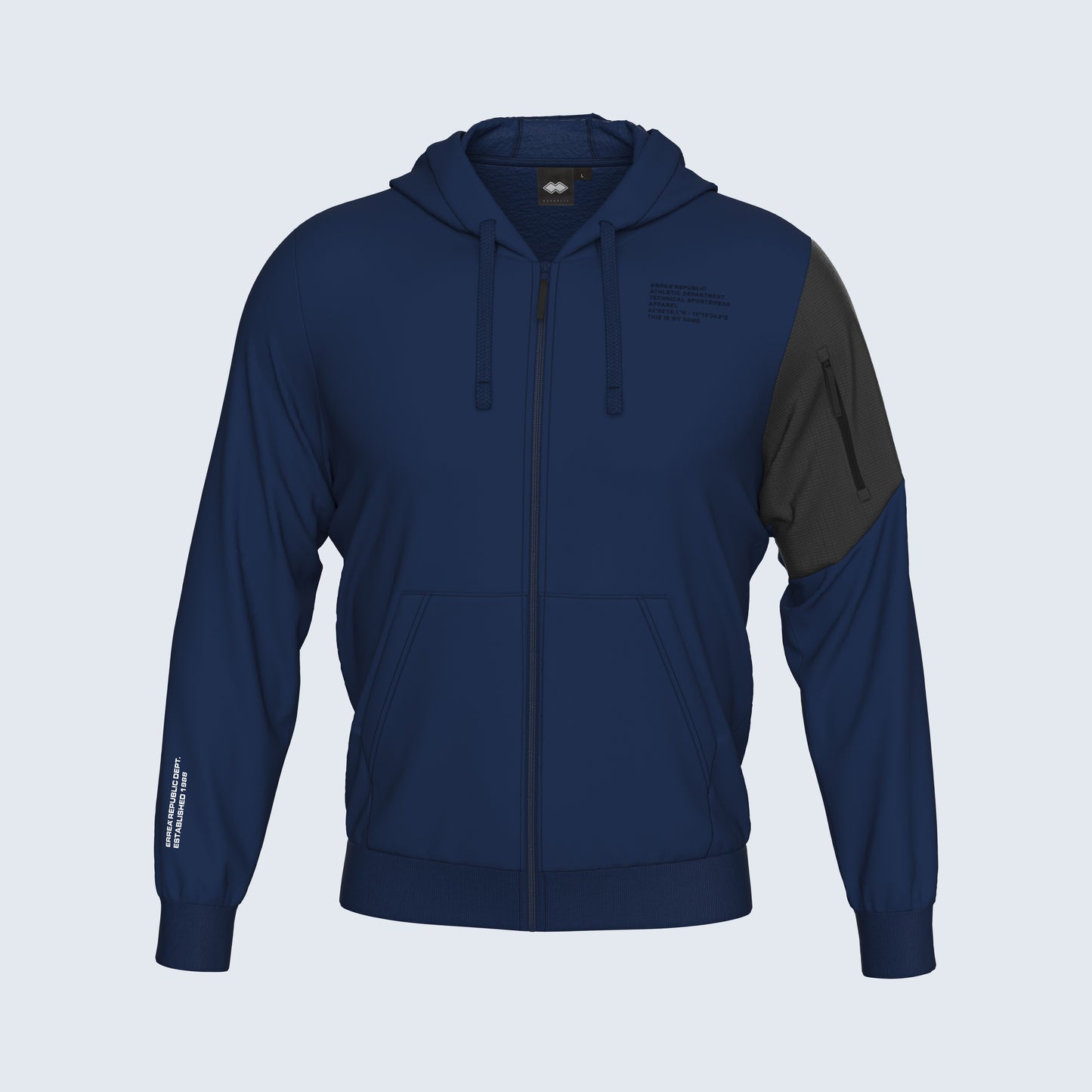 NO LOGO FW25/26 HOODY FLEECE ZIP 28 MAN JR