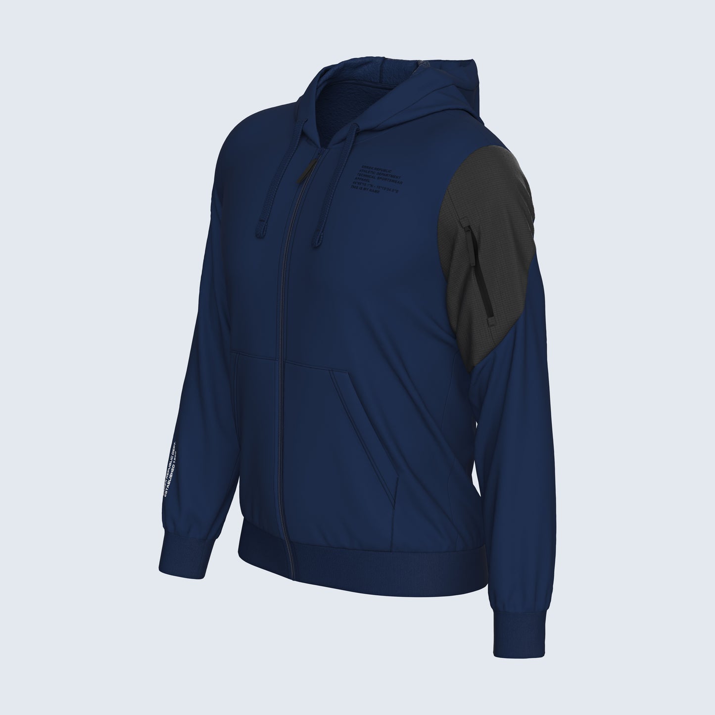NO LOGO FW25/26 HOODY FLEECE ZIP 28 MAN JR
