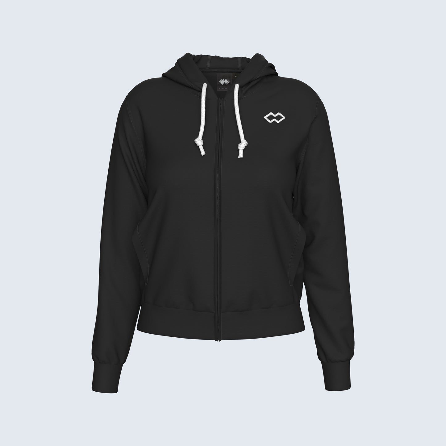 ESSENTIAL SS26 HOODY ZIP 010 WOMAN JR