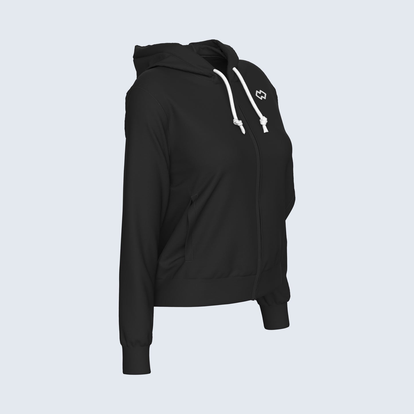 ESSENTIAL SS26 HOODY ZIP 010 WOMAN JR