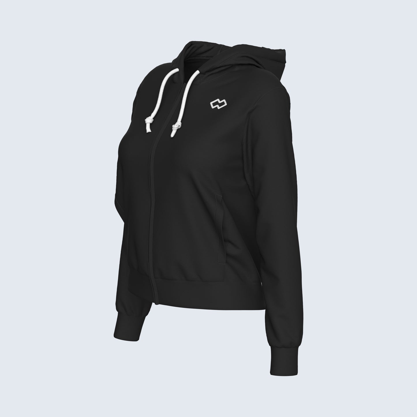 ESSENTIAL SS26 HOODY ZIP 010 WOMAN JR