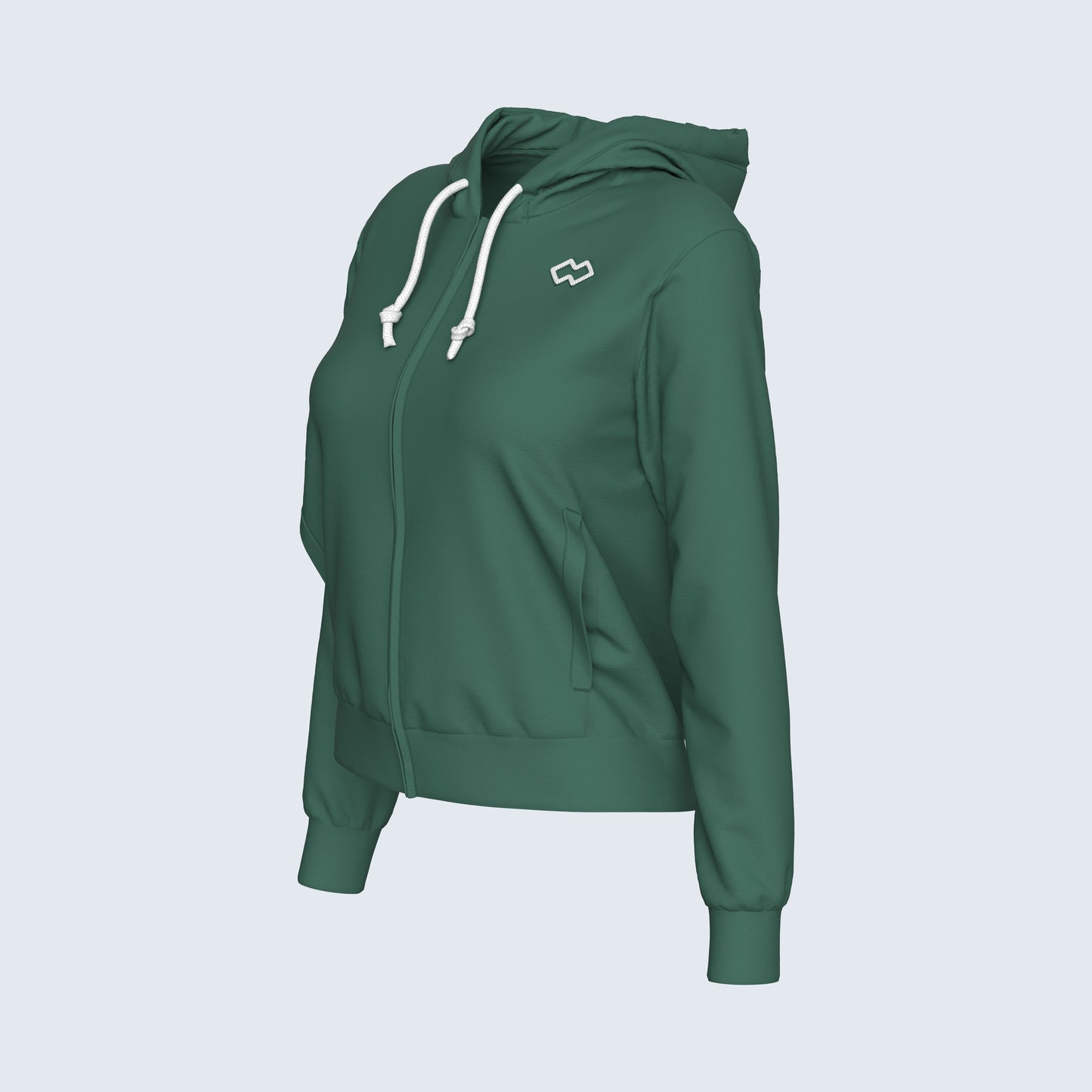 ESSENTIAL SS26 HOODY ZIP 010 WOMAN JR