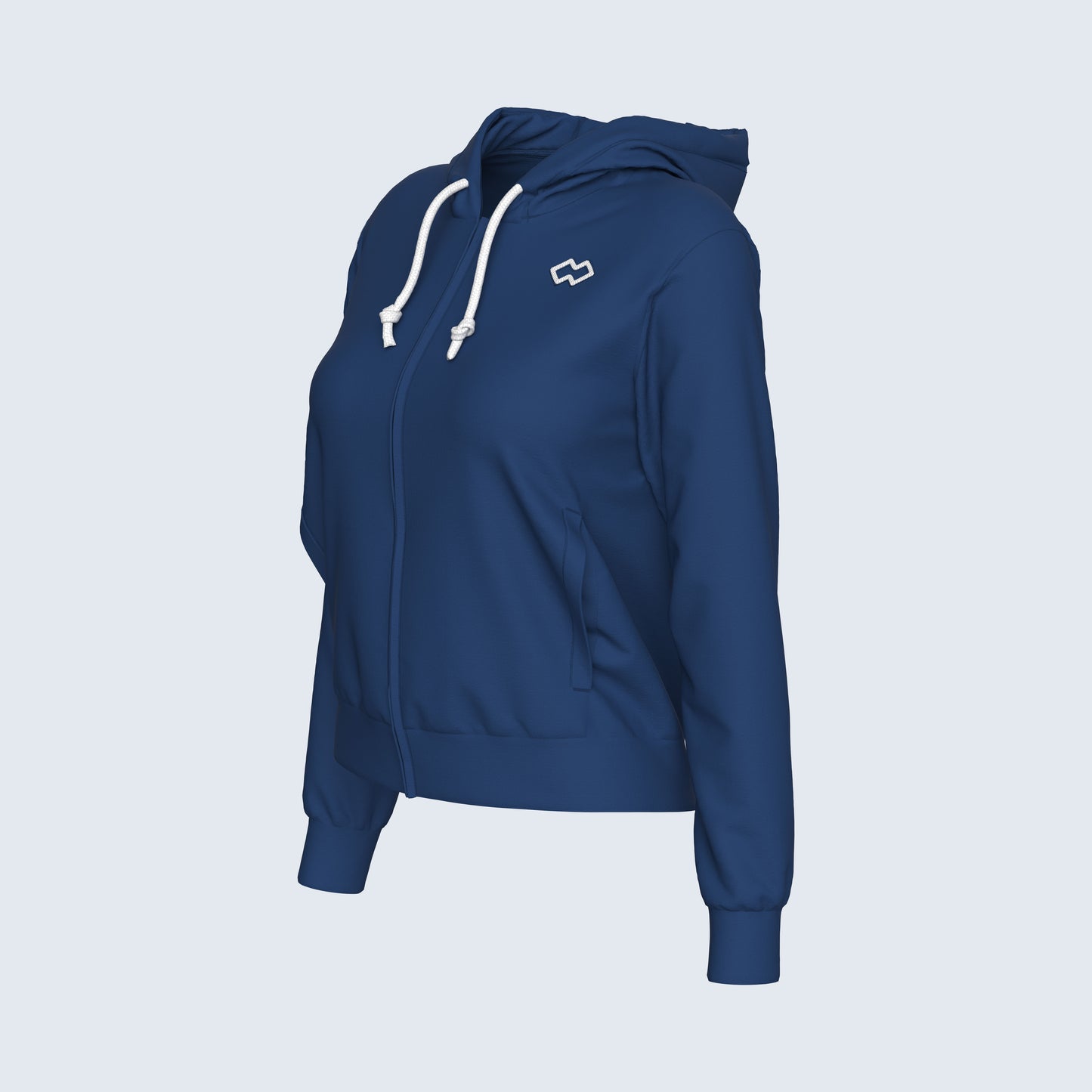 ESSENTIAL SS26 HOODY ZIP 010 WOMAN JR