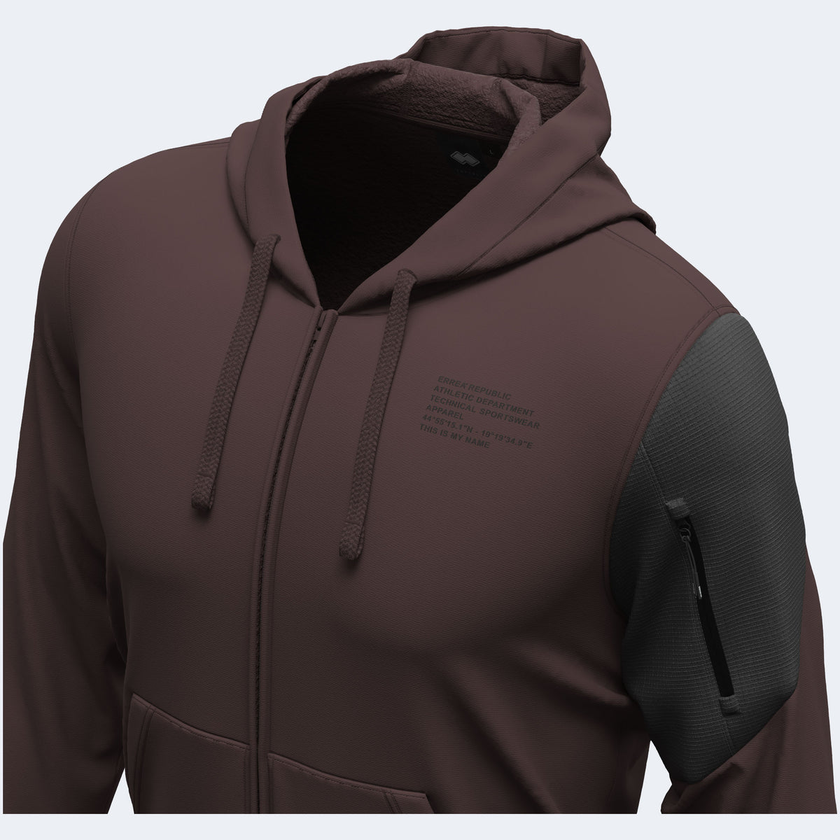 NO LOGO FW26/27 HOODY ZIP FLEECE 02 MAN JR
