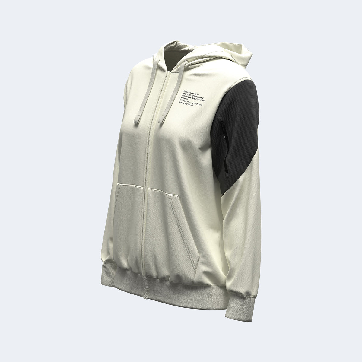 NO LOGO FW26/27 HOODY ZIP FLEECE 041 WOMAN	JR