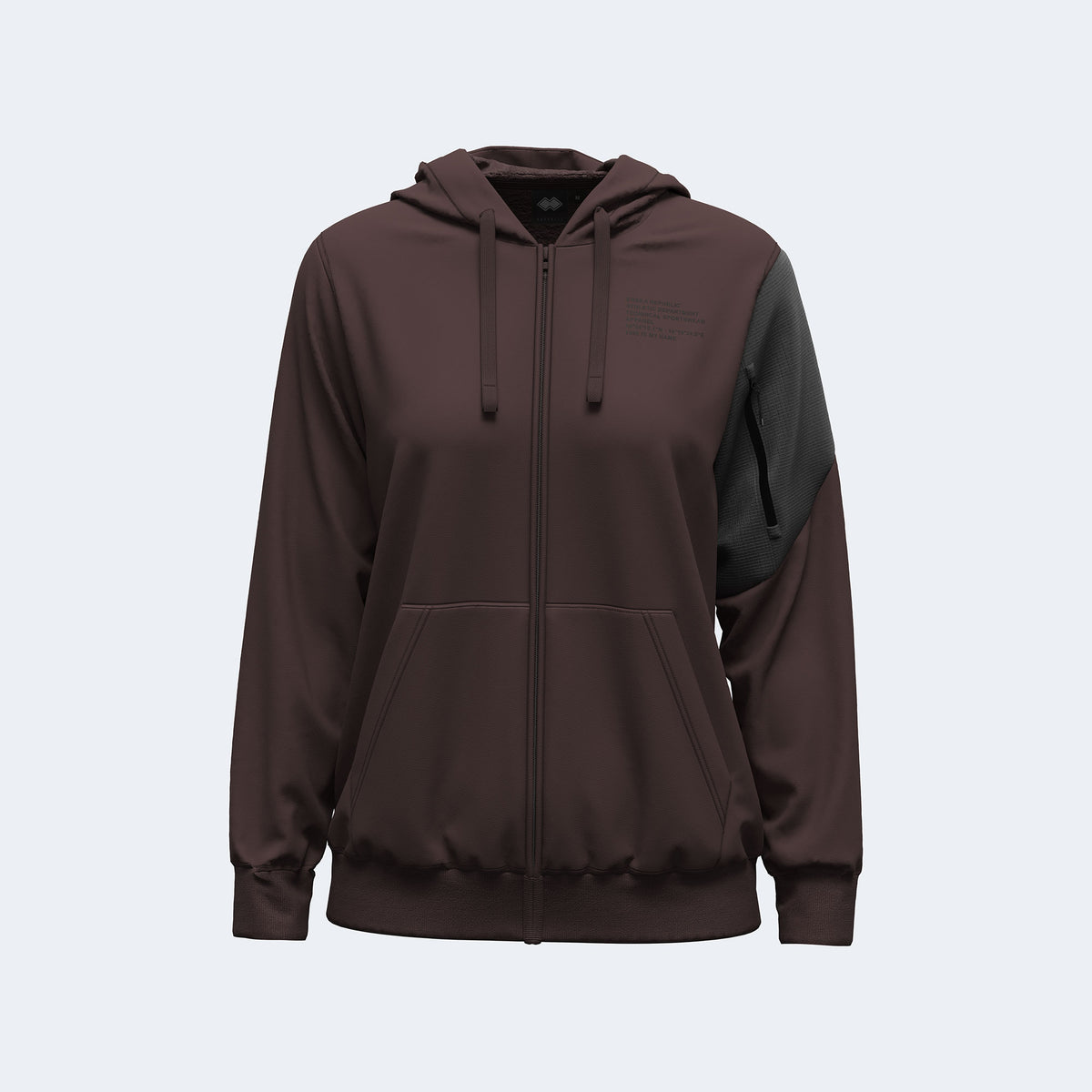 NO LOGO FW26/27 HOODY ZIP FLEECE 041 WOMAN	JR