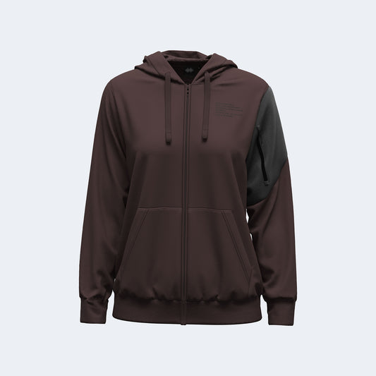 NO LOGO FW26/27 HOODY ZIP FLEECE 041 WOMAN	JR